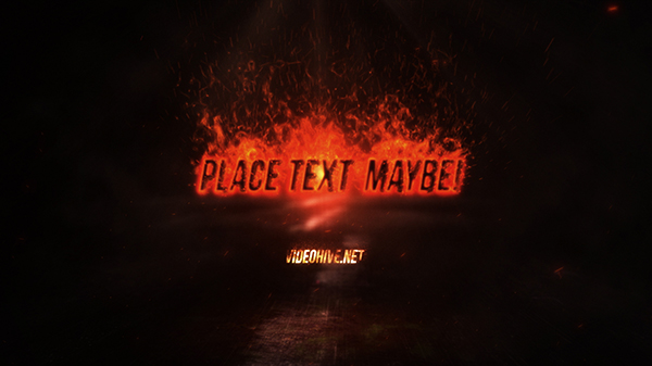 Exploding Burning Logo Reveal - 4