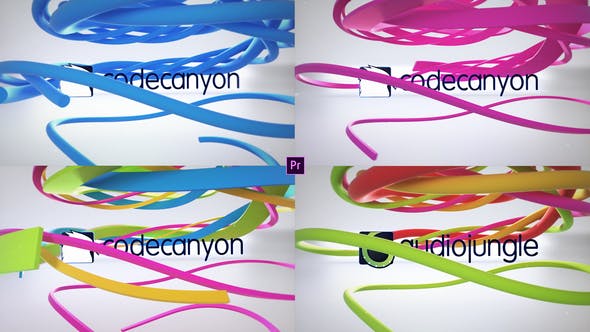 Clean Ribbon Logo Reveal - 4