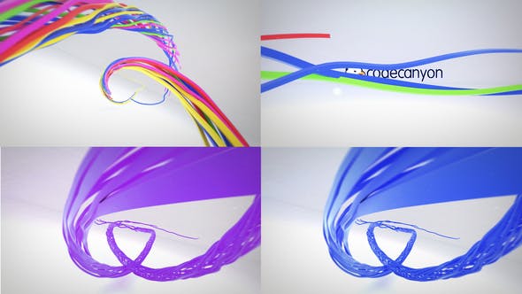 Colorful Ribbon Logo Reveal - 4