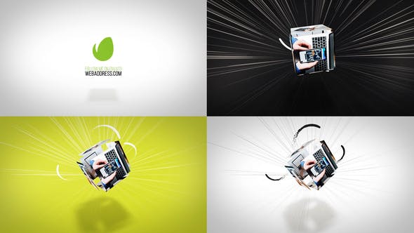 Clean Dynamic Cube Logo Reveal - 4