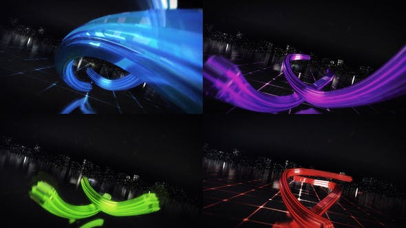 Digital Ribbon Logo Reveal - 4