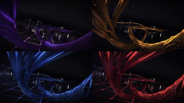 Digital Wire Ribbon Logo Reveals - 4