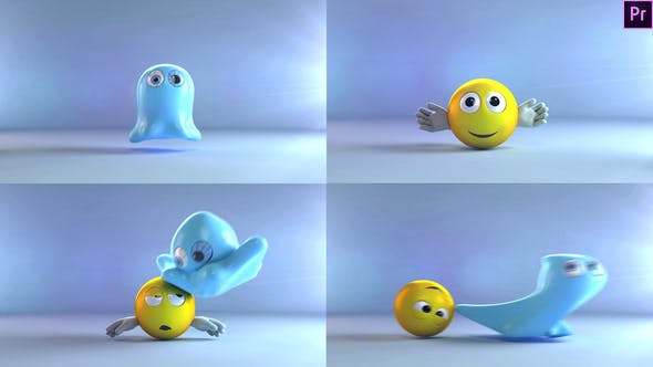 Ghost And Emoji Logo Reveal - 4