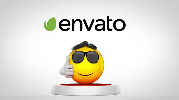 Jumping Emoji Logo Reveal - 4