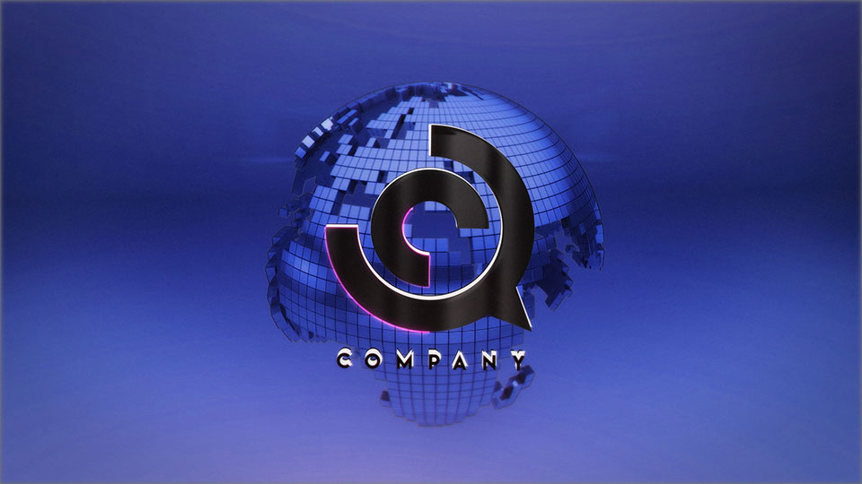 Cube Globe Logo Reveal Bundle - 3